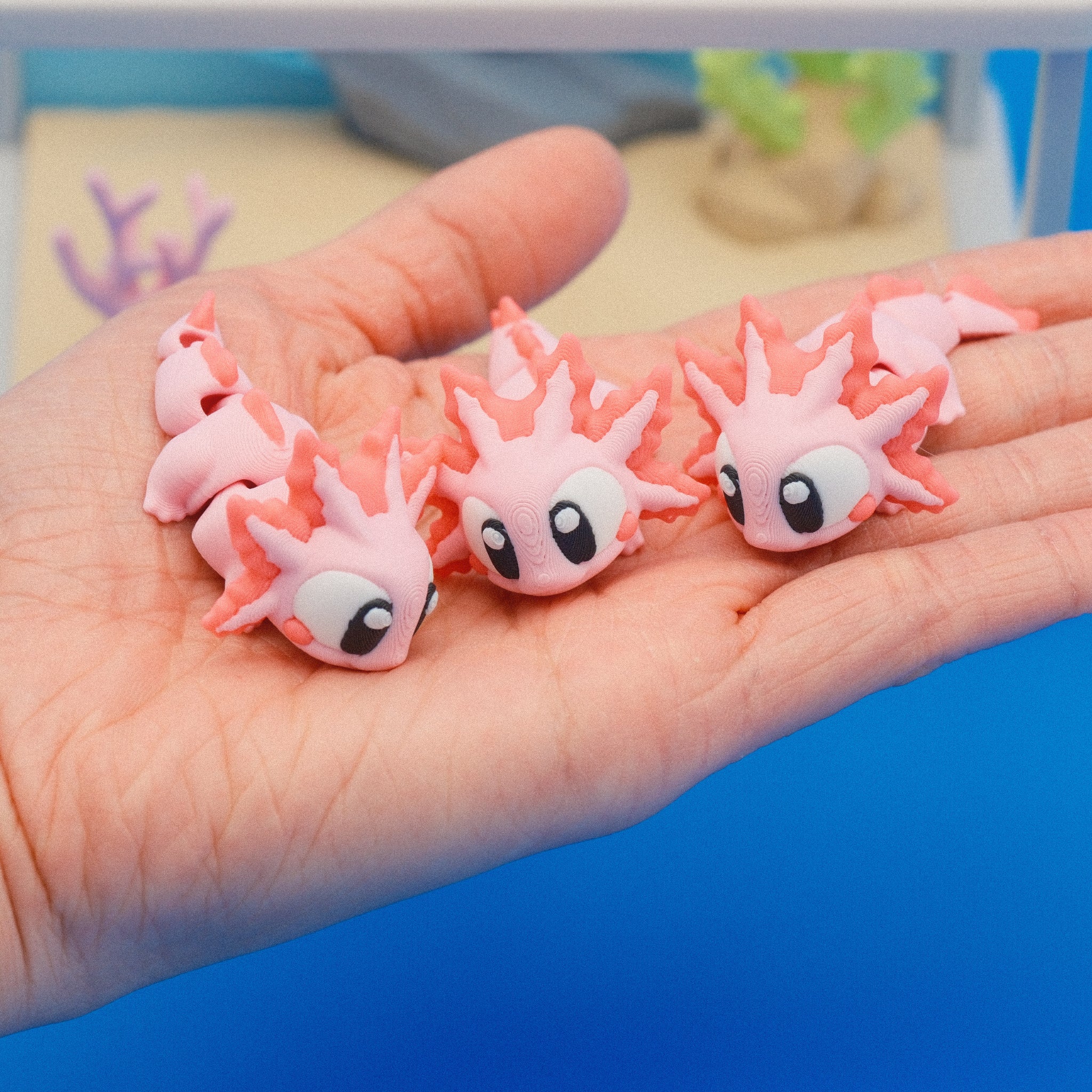 Axolotl Toy Set