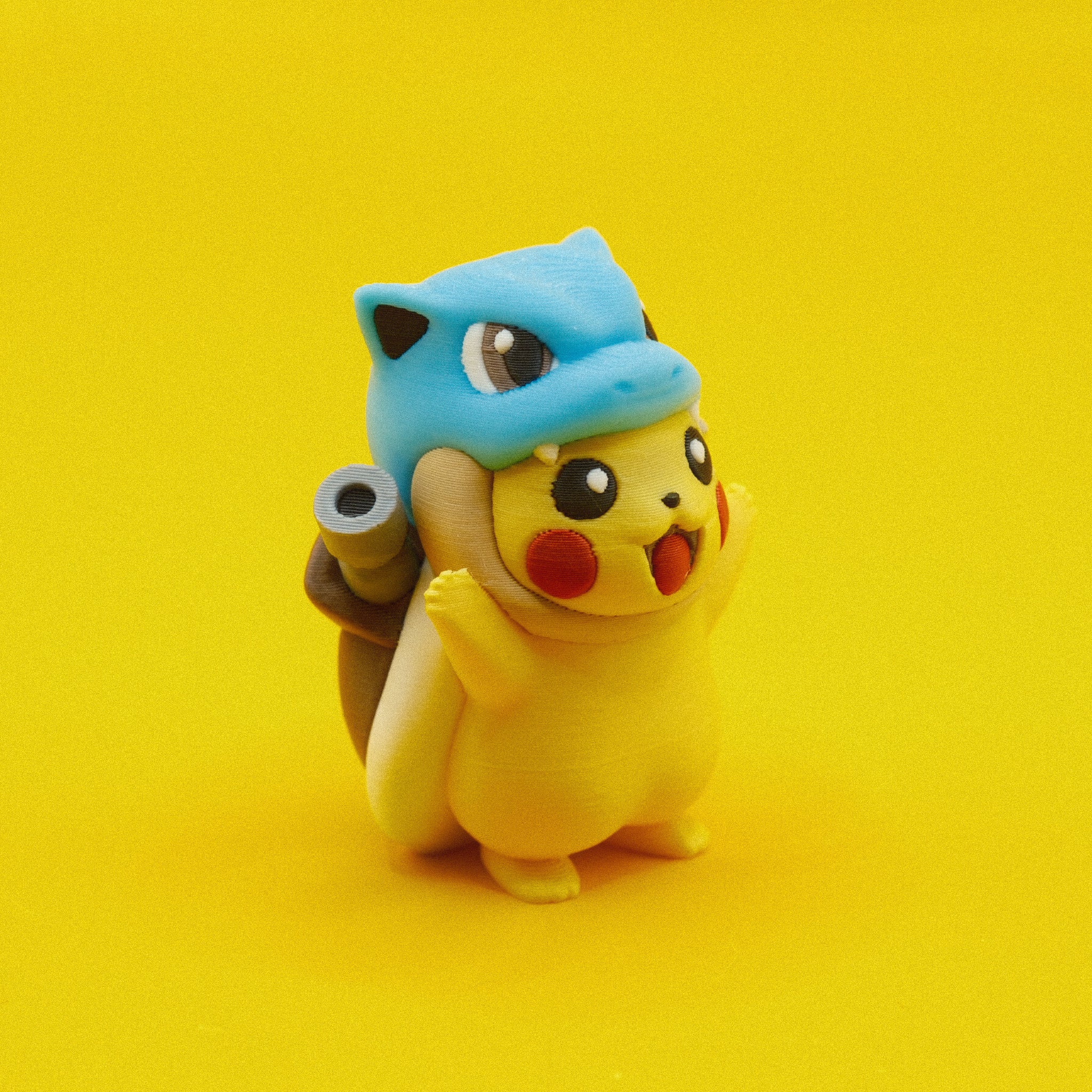 Pikachu in Blastoise Costume