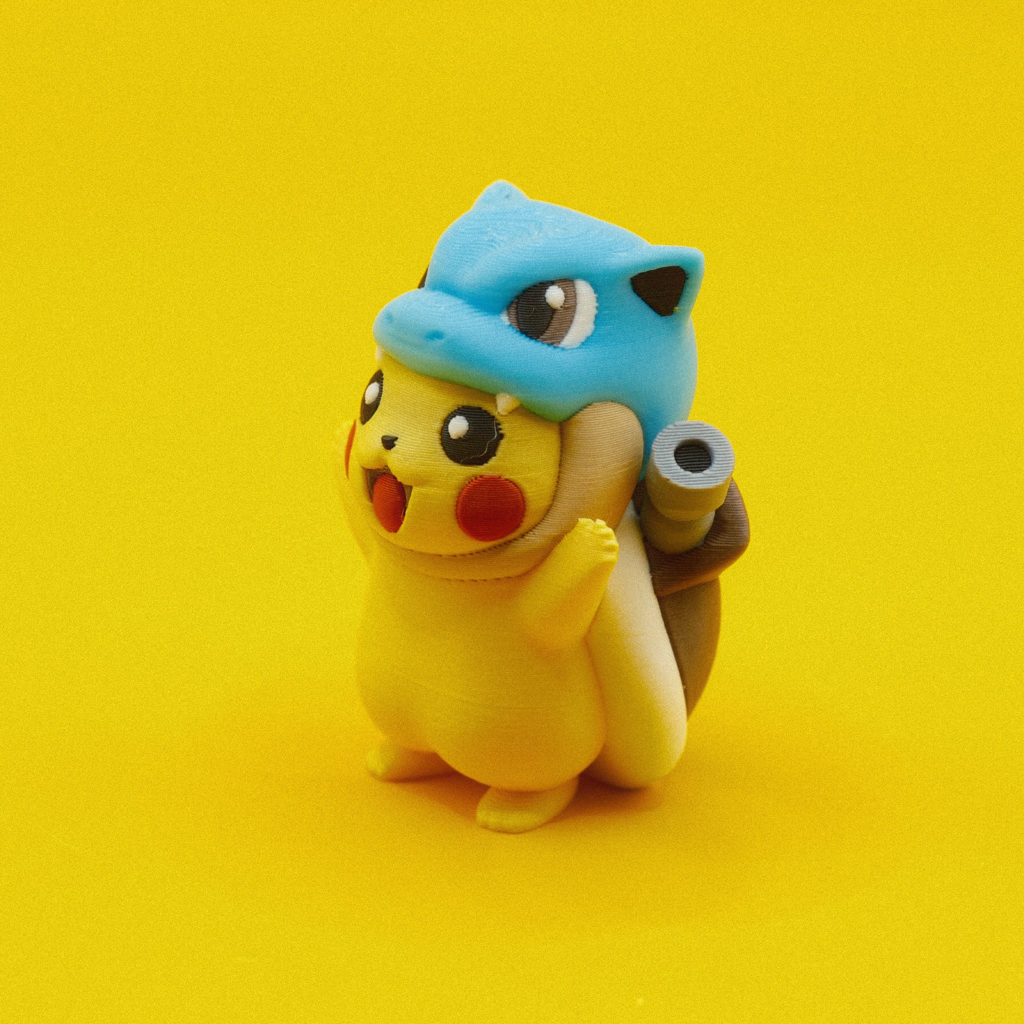 Pikachu in Blastoise Costume