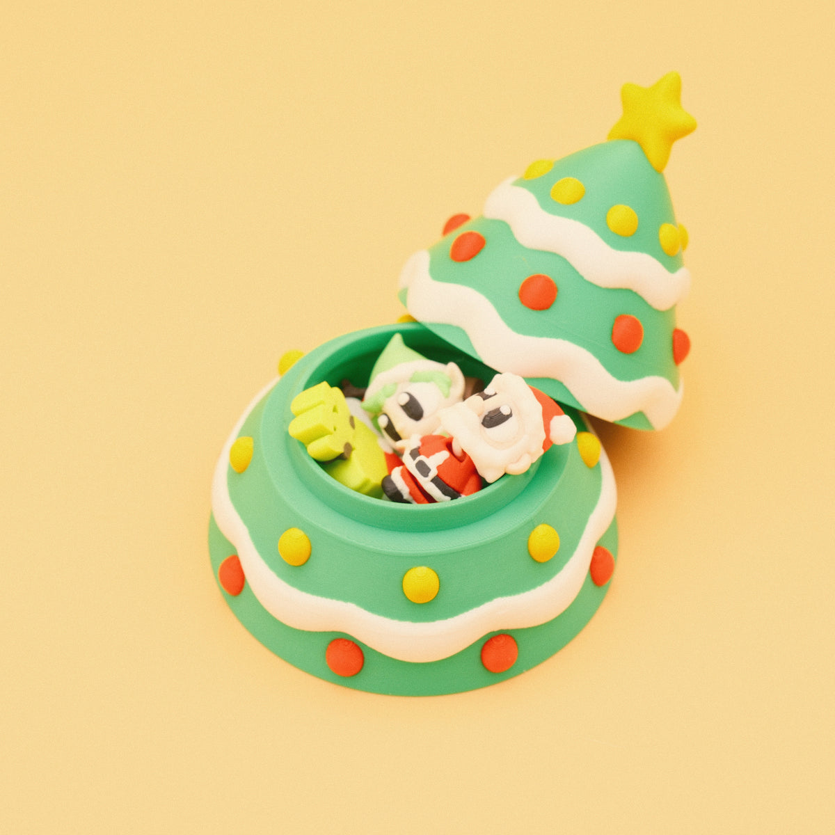 Christmas Tree Fidgets Container