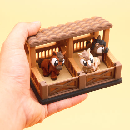 Horse Stable Toy Set
