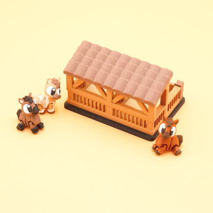 Horse Stable Toy Set