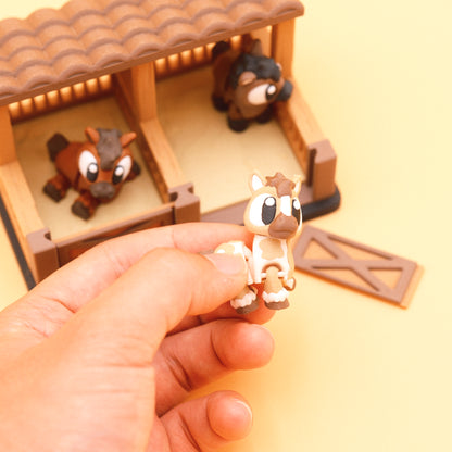Horse Stable Toy Set