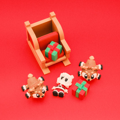 Santa Sleigh Toy Set