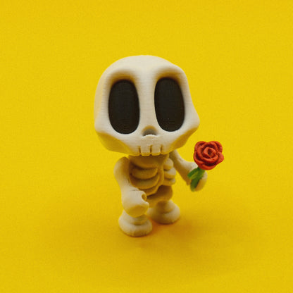 Skeleton with Rose