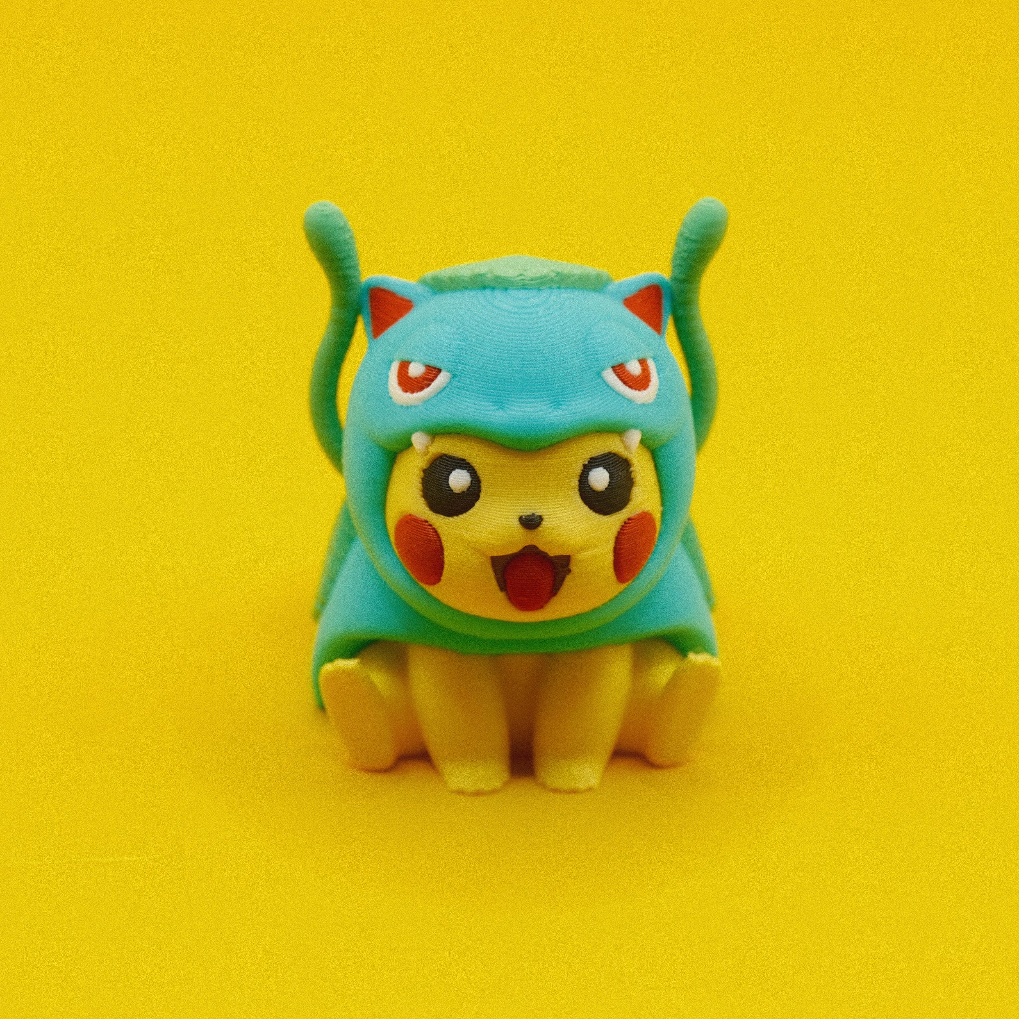 Pikachu in Venusaur Costume