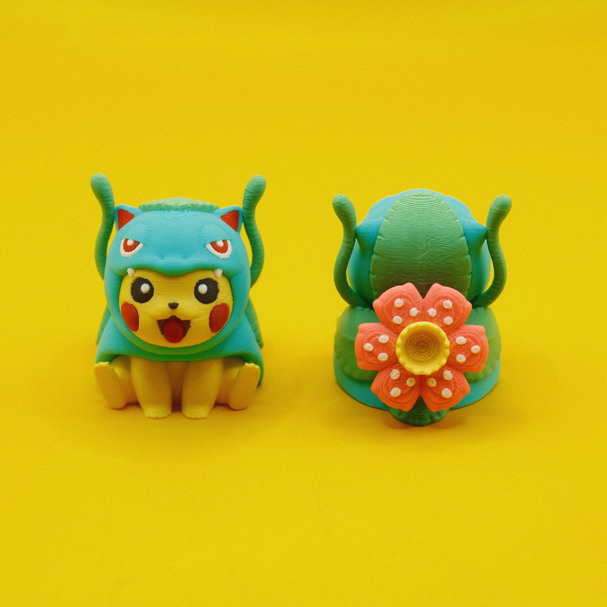 Pikachu in Venusaur Costume